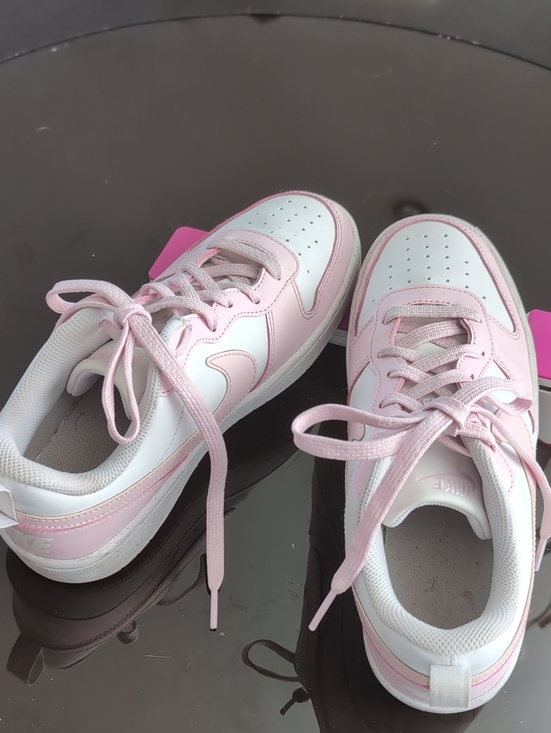 Nike Shoes - Women's "All Day Play" Nike Pink and White Low-Top Sneakers